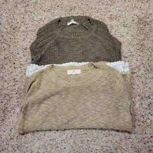 Two Pink Republic Sweaters